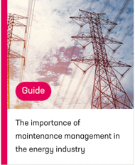 Cover_The importance of maintenance management in the energy industry