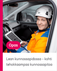 Opas kuva: Lean kunnossapidossa - kohti tehokkaampaa tuotannon kunnossapitoa