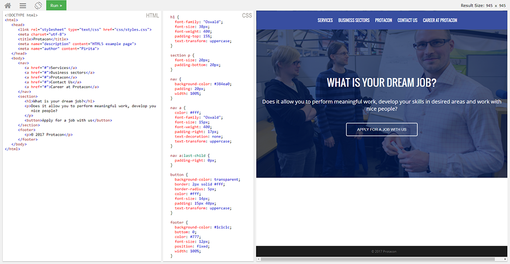 HTML, CSS ja niiden visuaalinen näkymä