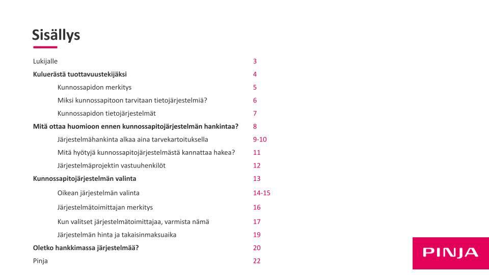 Sisällysluettelo-kunnossapitojärjestelmän-ostajan-opas