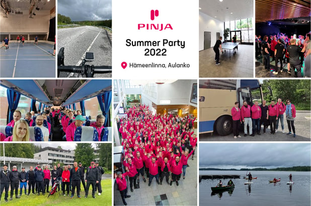 Pinja Staff Summer Party 2022: towards a more responsible world – bit by bit